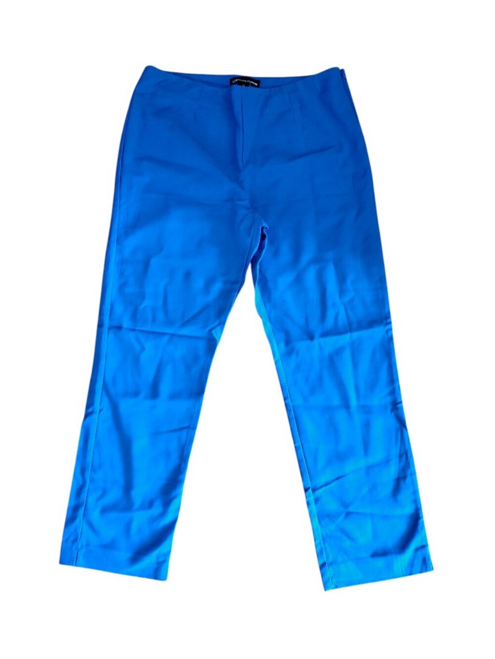 LUXE By Eric Signature Royal Blue High Waist Straight Ankle Pants Plus 14 Preppy